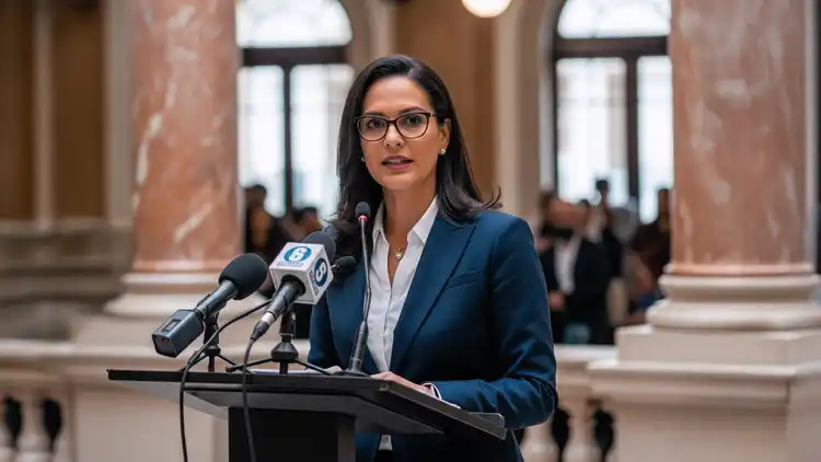 Experto asesorando a un equipo interinstitucional en la redacción de propuestas de reformas constitucionales, con documentos legales y esquemas de políticas públicas.